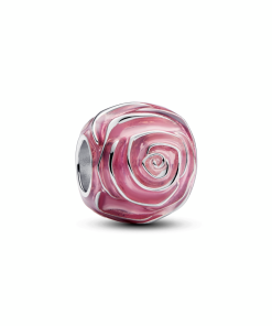 Pink Rose in Bloom Charm