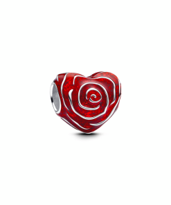 Rose Heart Charm