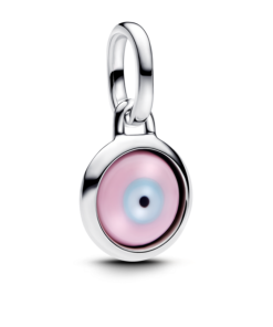 Engravable Evil Eye Murano Glass Mini Dangle Charm