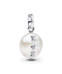 Treated Freshwater Cultured Baroque Pearl Mum Dangle Charm
