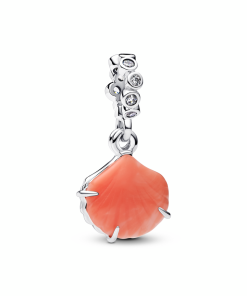 Coral-coloured Shell Double Dangle Charm