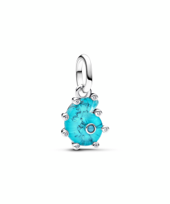 Blue Murano Glass Sea Snail Dangle Charm