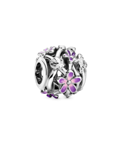 Openwork Purple Daisy Charm