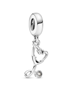 Stethoscope Heart Dangle Charm