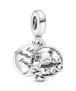 Bear. Fox & Squirrel Dangle Charm