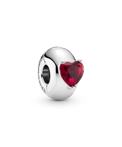 Red Heart Solitaire Clip Charm