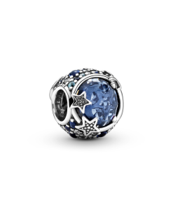 Celestial Blue Sparkling Stars Charm