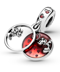 Disney Mickey Mouse & Minnie Mouse Love and Kisses Dangle Charm