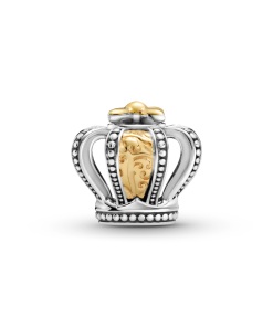 Two-tone Regal Crown Charm