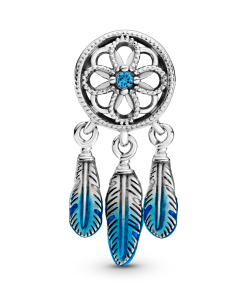Blue Dreamcatcher Charm