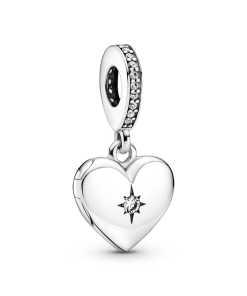 Openable Heart Locket Dangle Charm
