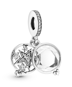 Magnified Star Double Dangle Charm