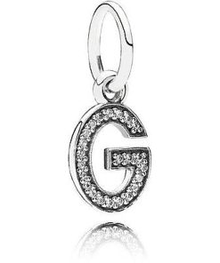 Letter G Silver Dangle
