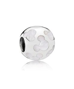 Disney Mickey silver charm with mother of pearl